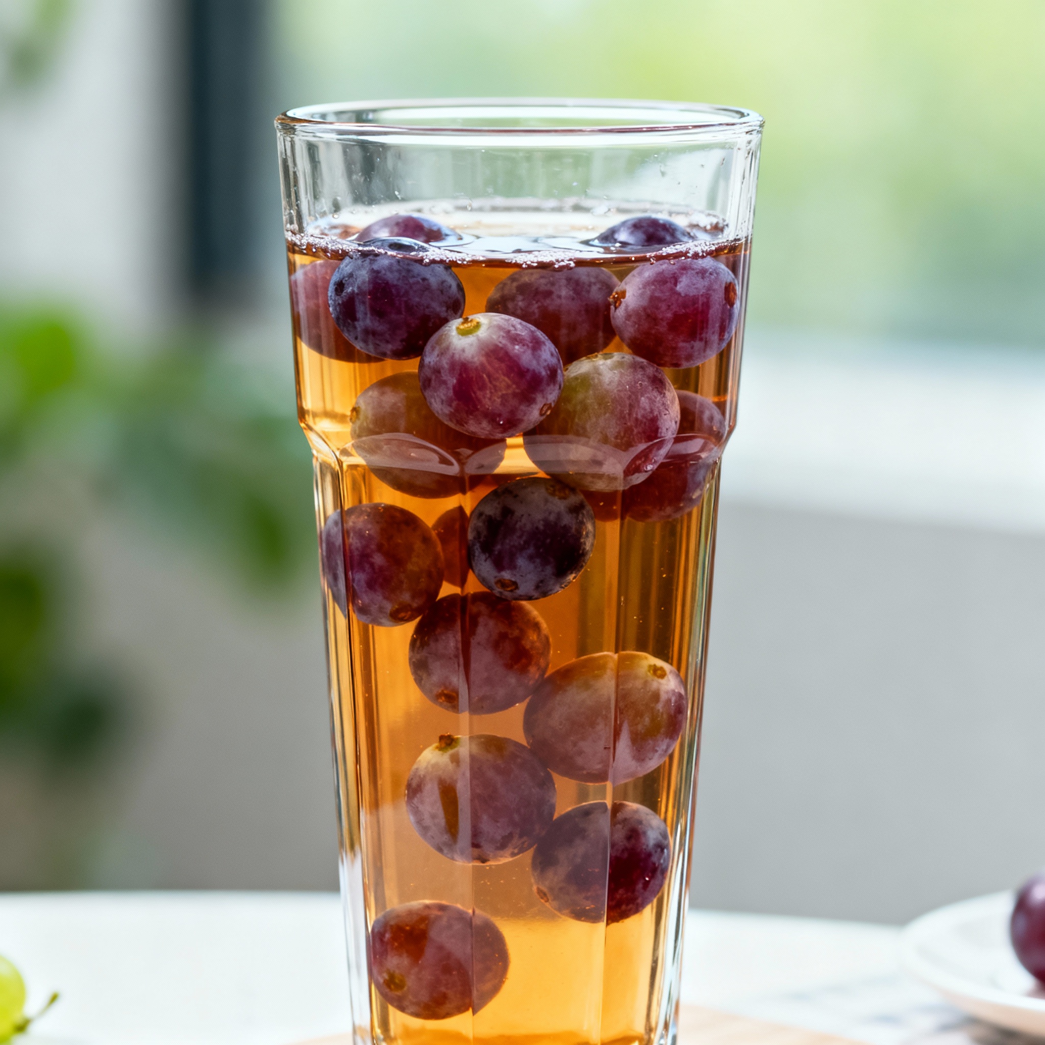 Fresh grapes tea