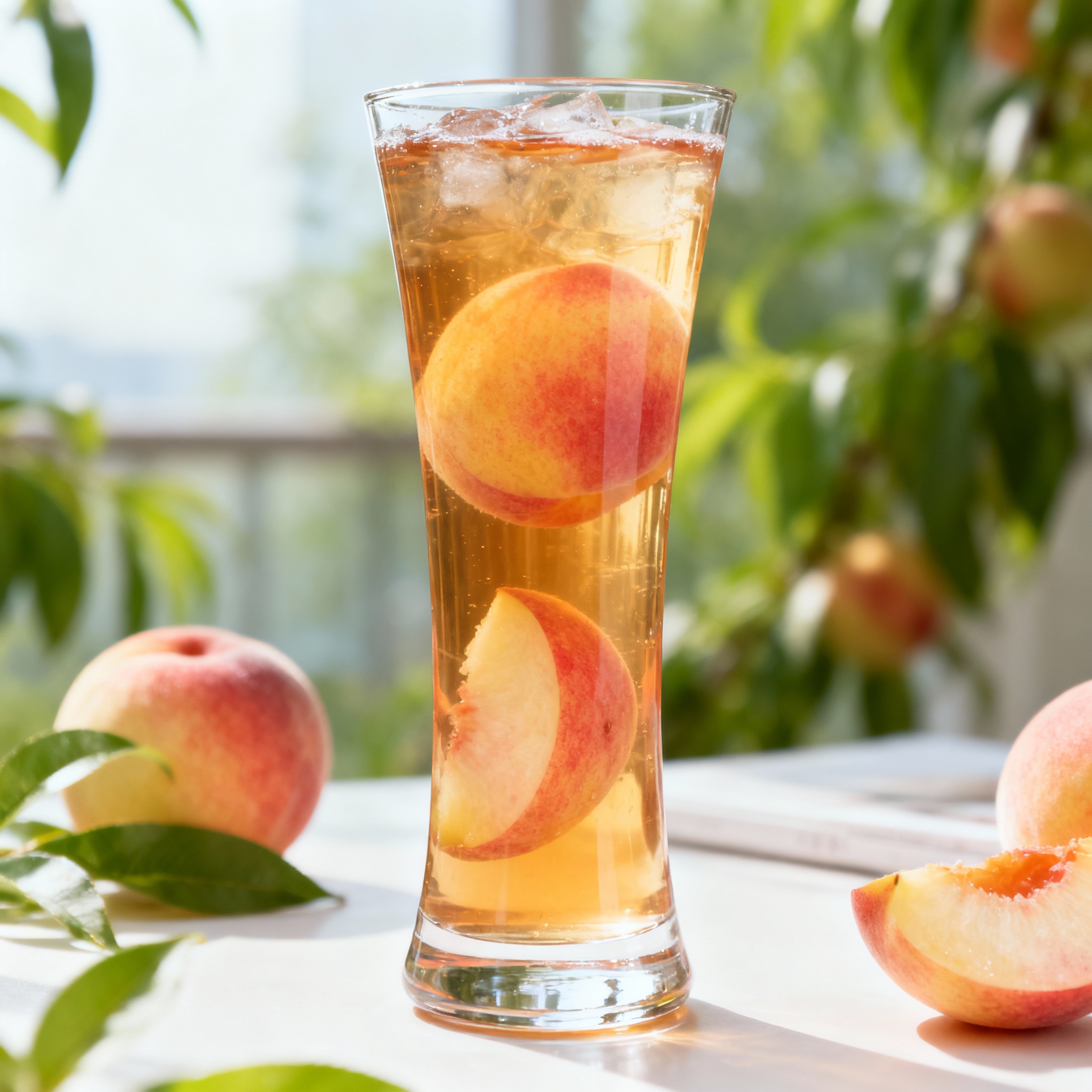 Sweet peach tea